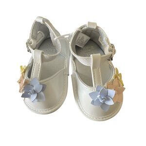 Janie and Jack Baby Flower T-Strap Sandals. 